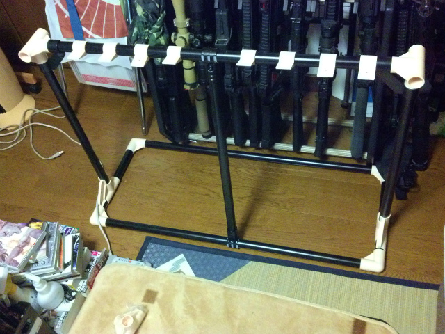 輸入品 6丁収納 モデルガン エアーガン スタンド 収納ボックス 組立て式 楽天市場 月間