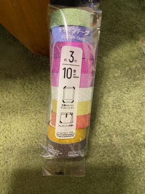 はんこの裏抜け防止に！ダイソーの「えんぴつで書けるマスキングテープ」が最高すぎる件うさぎ手帳デコと本が好き