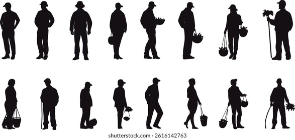 仕事無料のAi・PNG白黒シルエットイラスト