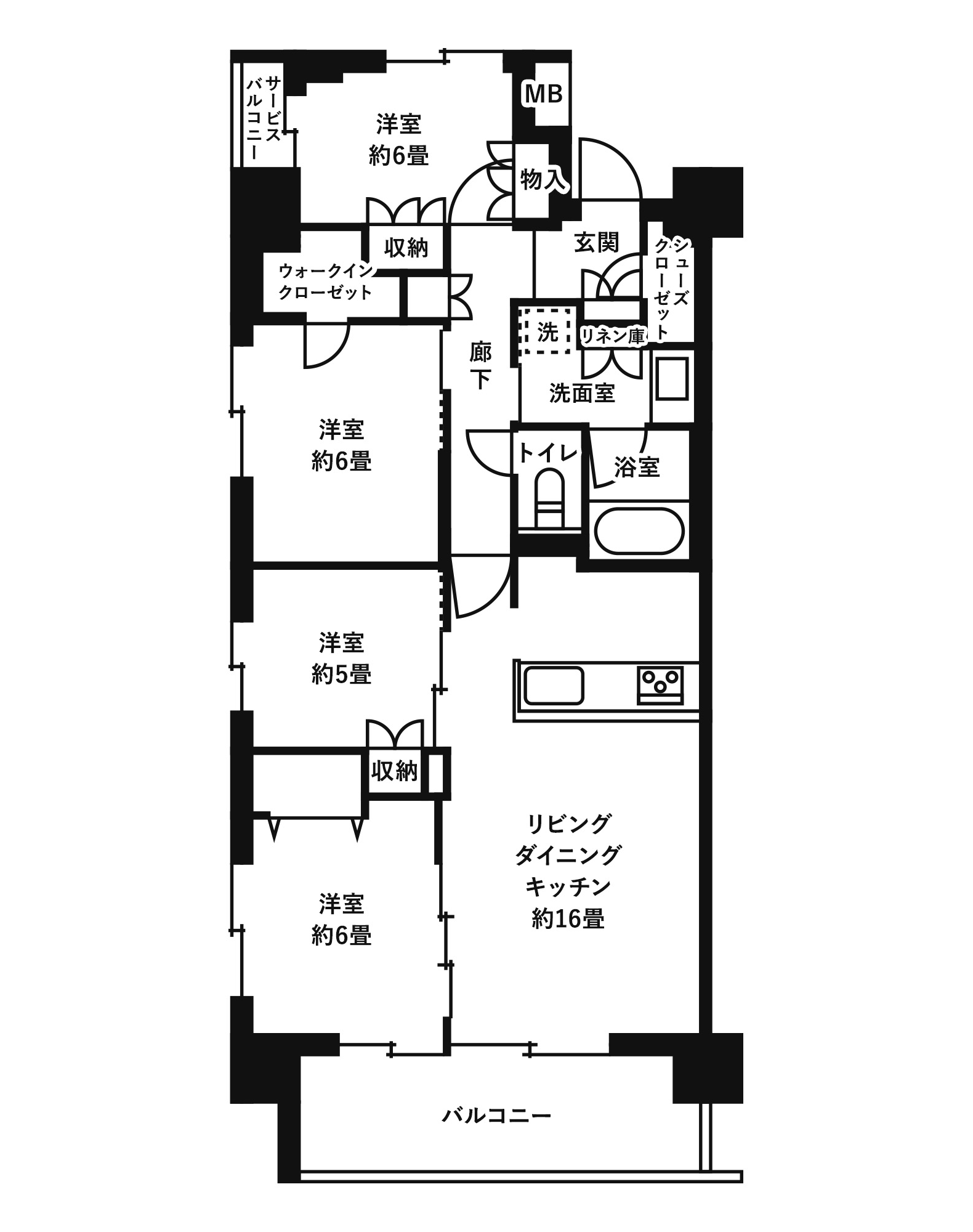 Kマンスリー横川駅北口 1K-中部屋 No.124211出張・研修向け・テレワーク・在宅勤務可 広島市西区のマンスリーマンション・ウィークリー マンション情報 広島ウィークリードットコム