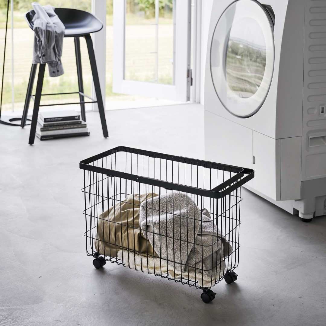 山崎実業 折り畳み高床式ランドリーバスケット タワー towerバスグッズ・タワーシリーズモノギャラリ