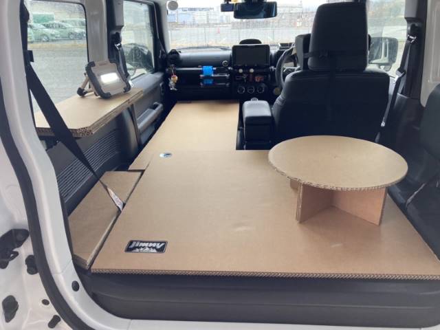 DIY 車中泊で超便利！エブリイ専用の自作シートバックテーブルへいじつ木工
