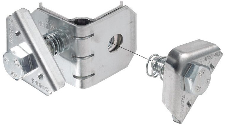 ネグロス電工 立ち上がりラック支持金具 QRタイプ用 QRS4N 779-10063の商品詳細ページ電材・架線金物の通販-電材39オンラインショップ