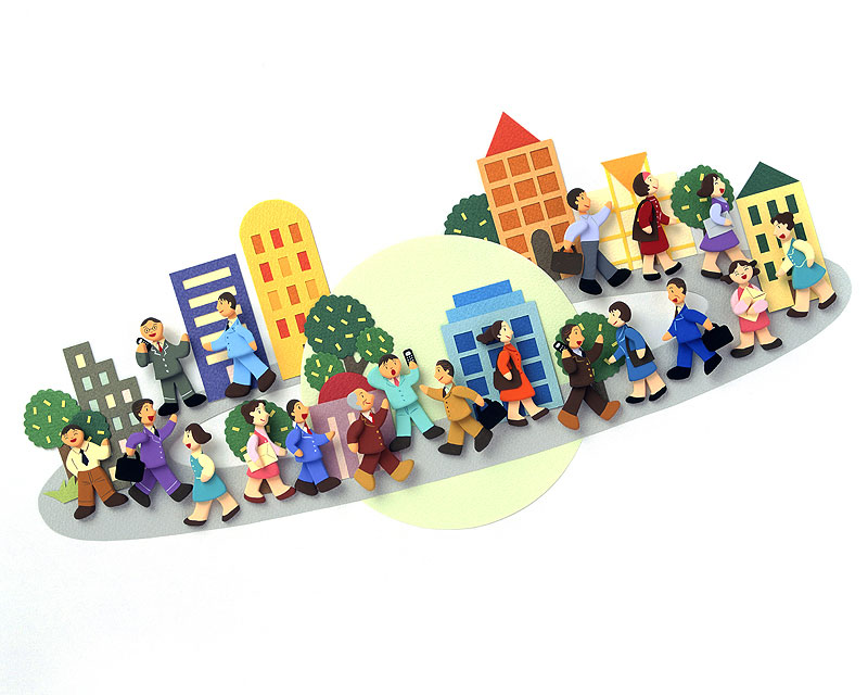 ビジネス街 街並 イラスト素材2154975- フォトライブラリー photolibrary