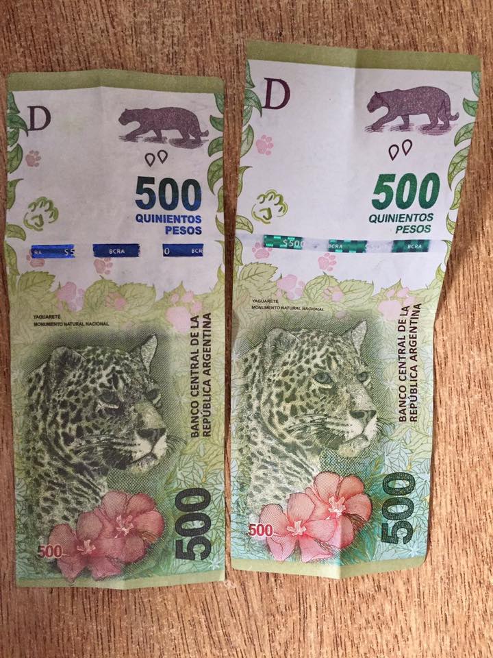 アルゼンチン闇両替と偽札の見分け方El Mundo