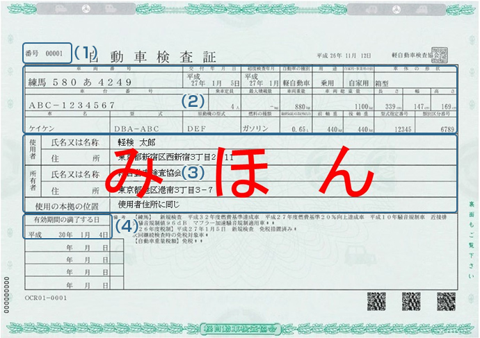 自動車検査証 車検証 の種類と記載内容 ～お車の所有者情報とご使用者様情報の確認方法～登録管理ネットワーク