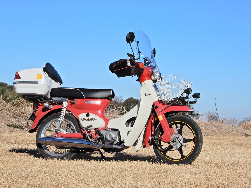 ホンダ スーパーカブ リトルカブ C50 C70 C90 マフラー マットブラック フルエキゾースト カスタム パーツ デラックス スタンダード車＆バイク