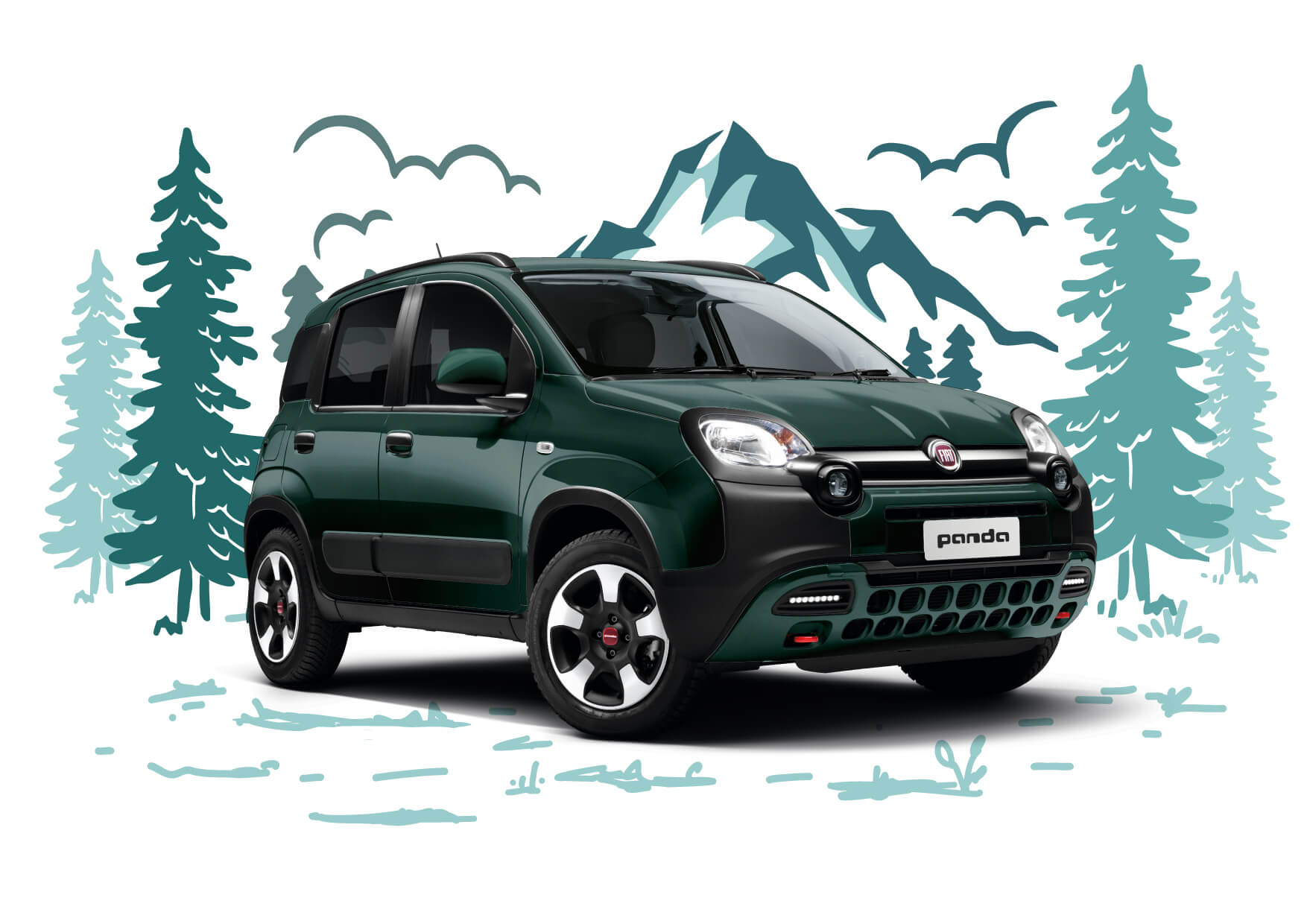 フィアット パンダクロス - 各年式と世代のリム仕様、タイヤ仕様、PCD、オフセットWheel-Size.jp