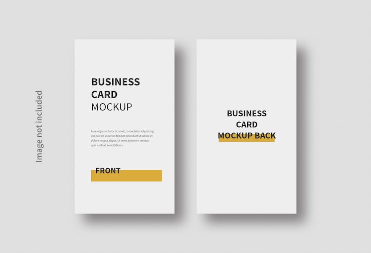縦型名刺モックアップPremium PSD