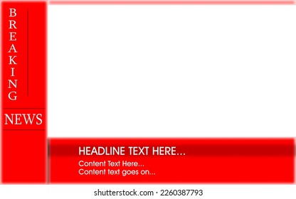 ニュース速報のテロップベースのイラストセット 背景透過 のイラスト素材101095964- PIXTA