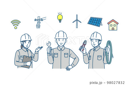 電気料金イラストのフリー素材イラストイメージ