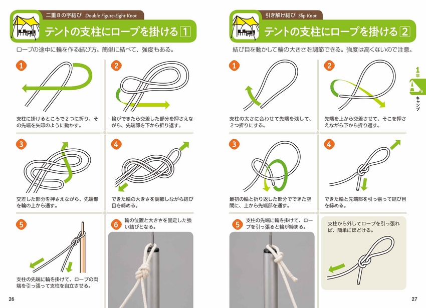 結び方とロープワーク60選 動画付 高速http通信 登山教室Timtam