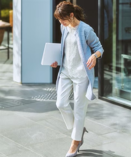 ビジネスシーンもスキニーで！仕事用スキニーパンツ・デニムでオフィスカジュアルコーデニッセン