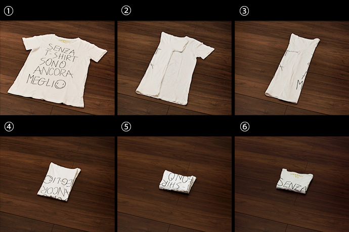 シワになりにくいシャツのたたみ方