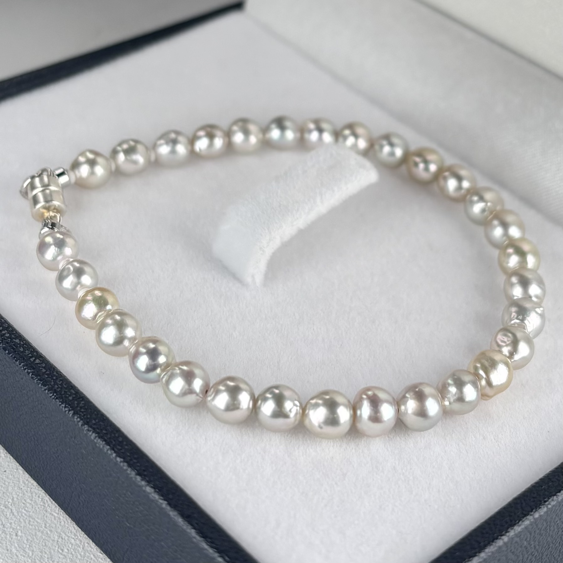 ロジウムシルバー マグネットクラスプ6mm留め金具 - 夢源 公式 通販