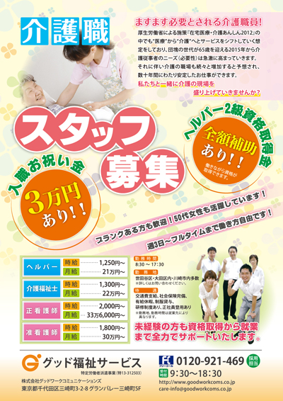 求人ポスター印刷無料テンプレートでデザイン不要アルバイト・パート・スタッフ募集用ポスター – Hotdogger