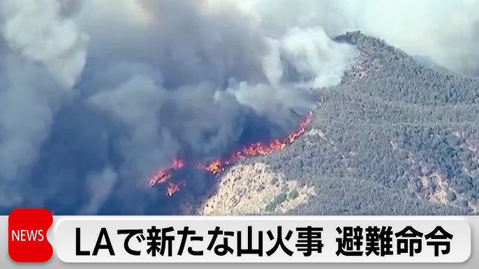 ロサンゼルスの山火事延焼で5人死亡1000棟以上の建物焼失 約