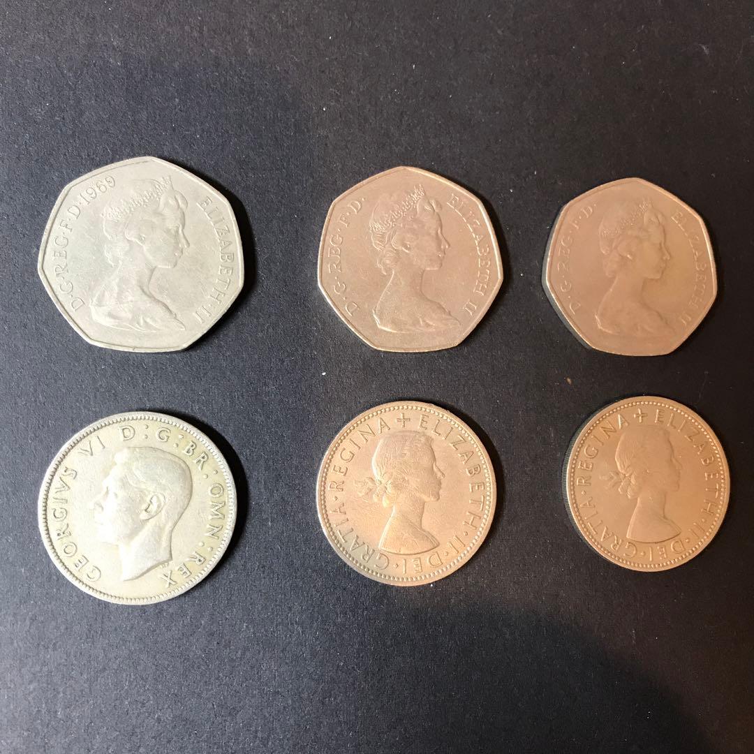 イギリス ポンド旧紙幣・硬貨セット エリザベス女王 - メルカリ