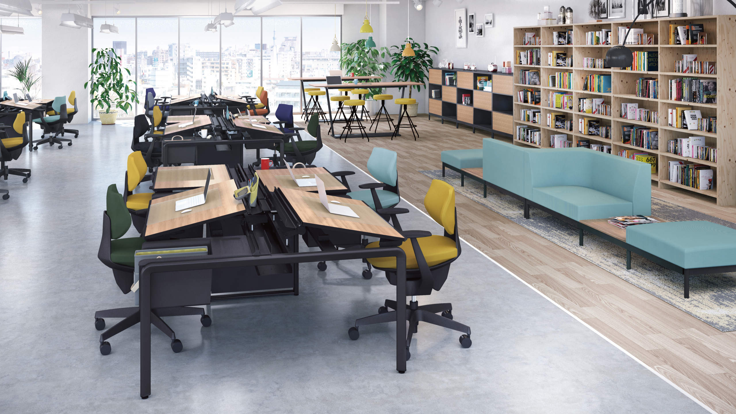 オフィスエントランス受付・ロビーの家具選びとレイアウトアール・エフ・ヤマカワのサービスオフィスプランニング・オフィスレイアウトならオフィス 家具のアール・エフ・ヤマカワ