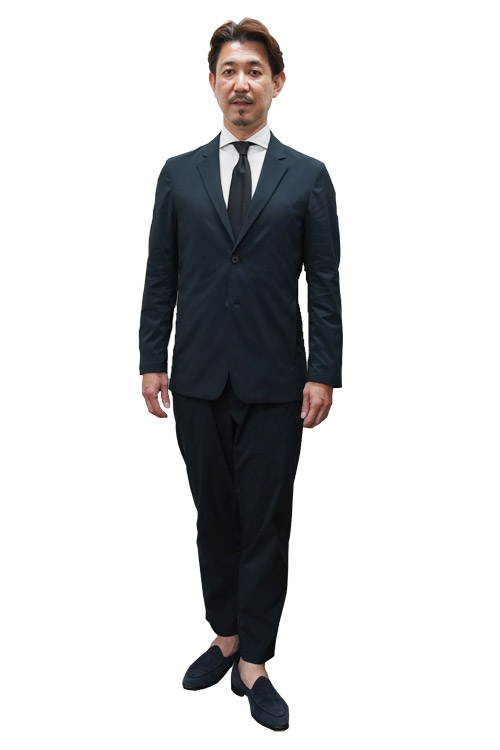 UNIQLO ユニクロ 春夏 背抜き☆ ストレッチ タスマニアウール セットアップ スーツ Sz.S 76cm メンズ ネイビー ビジネス - メルカリ