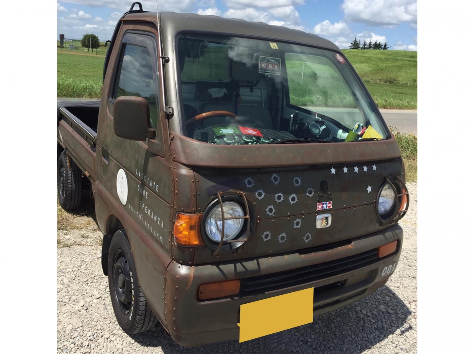 軽トラックを世田谷ベースカラーで刷毛塗り全塗装！ - 刷毛 ハケ ・ローラーで車をDIYで全塗装しよう