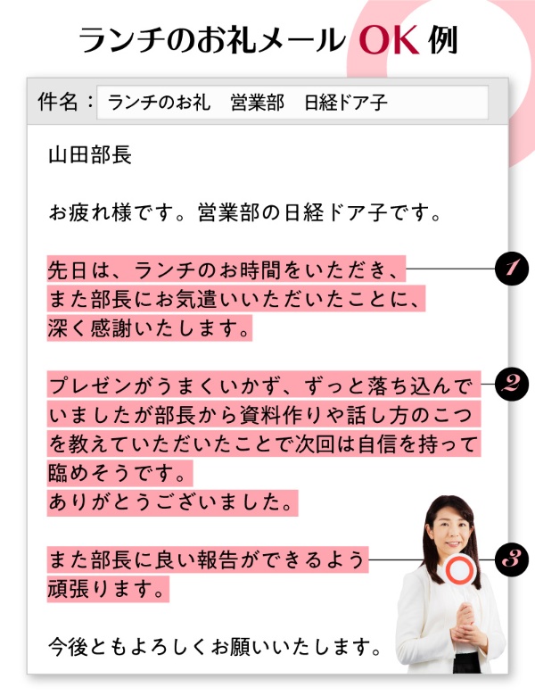 飲み会のお礼メールの書き方・例文 ご馳走になったお礼を上司等に！ビジネス文書All About