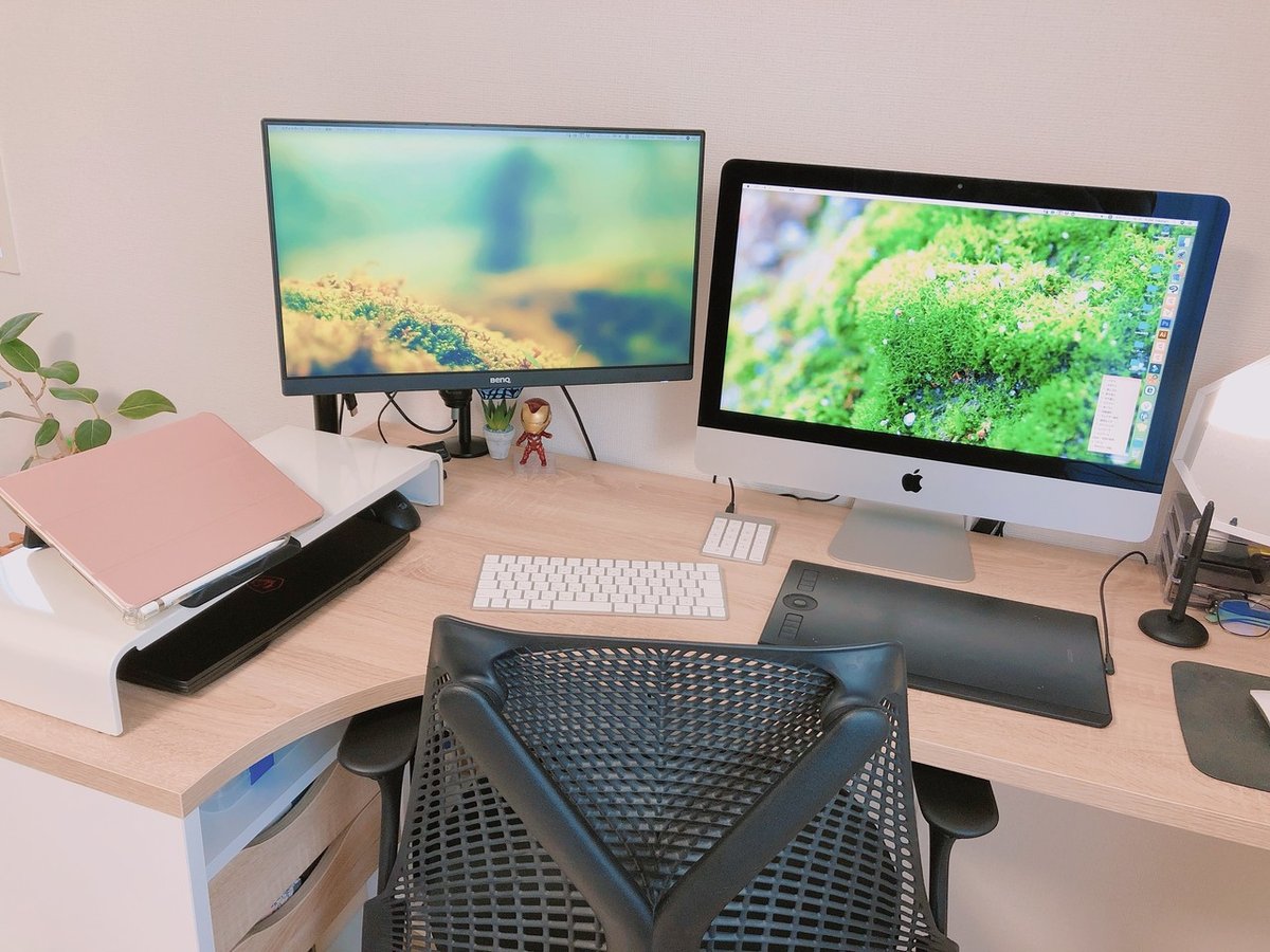 液晶タブレットとキーボード置き場のDIY - ワリトイロイロ