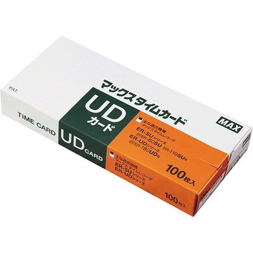 ▽▽MAX マックス タイムレコーダー 取説・タイムカード付属110枚 ER-80US