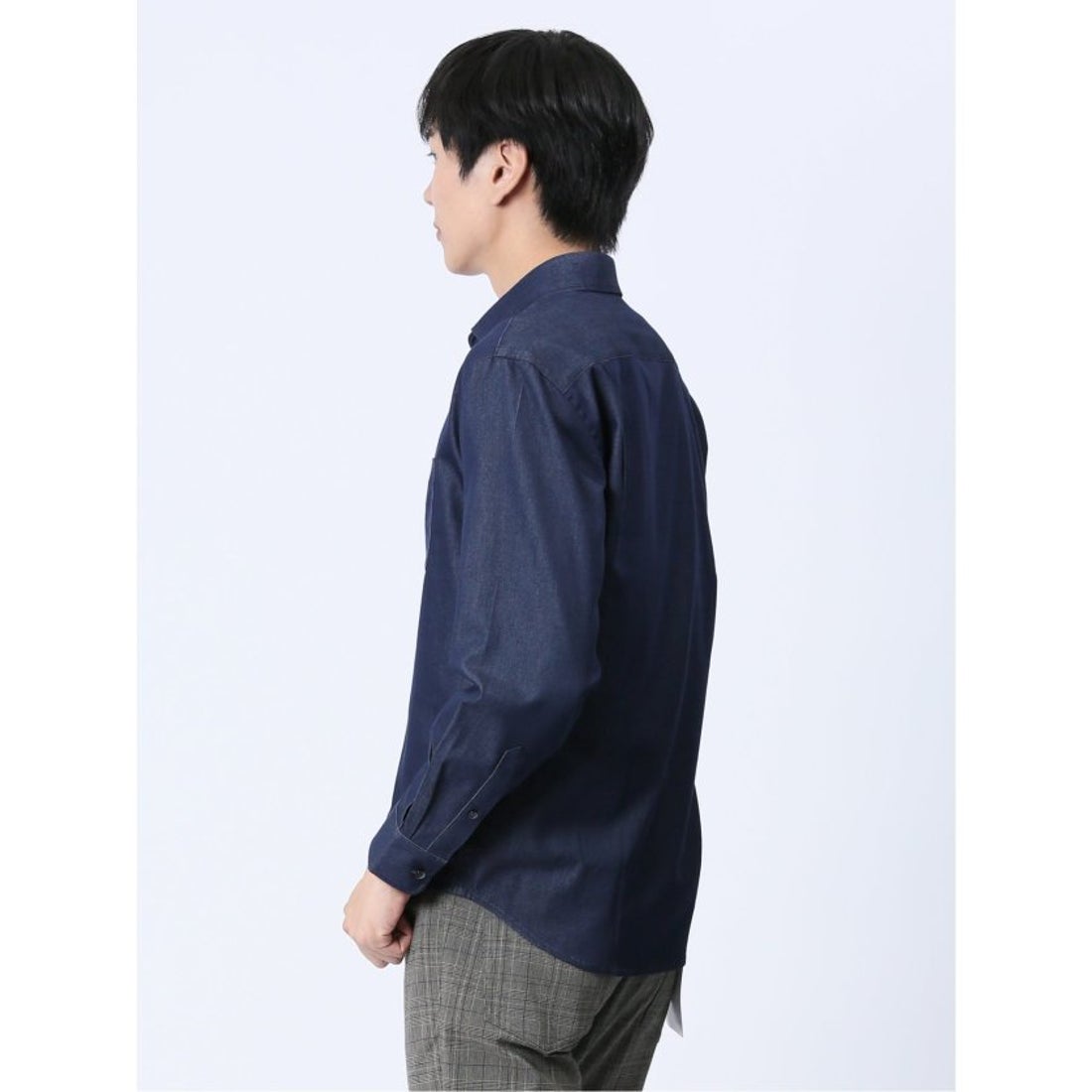 CLASSICO TAPERED長袖 ワイドカラ―シャツ シャンブレー ビジネスシャツ SUITSELECT スーツセレクト のファッション通販 - ZOZOTOWN