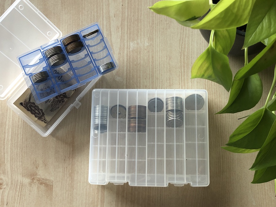 ダイソー・セリア お金が貯まるポーチをヒントに家計簿作りましたかんなねこ