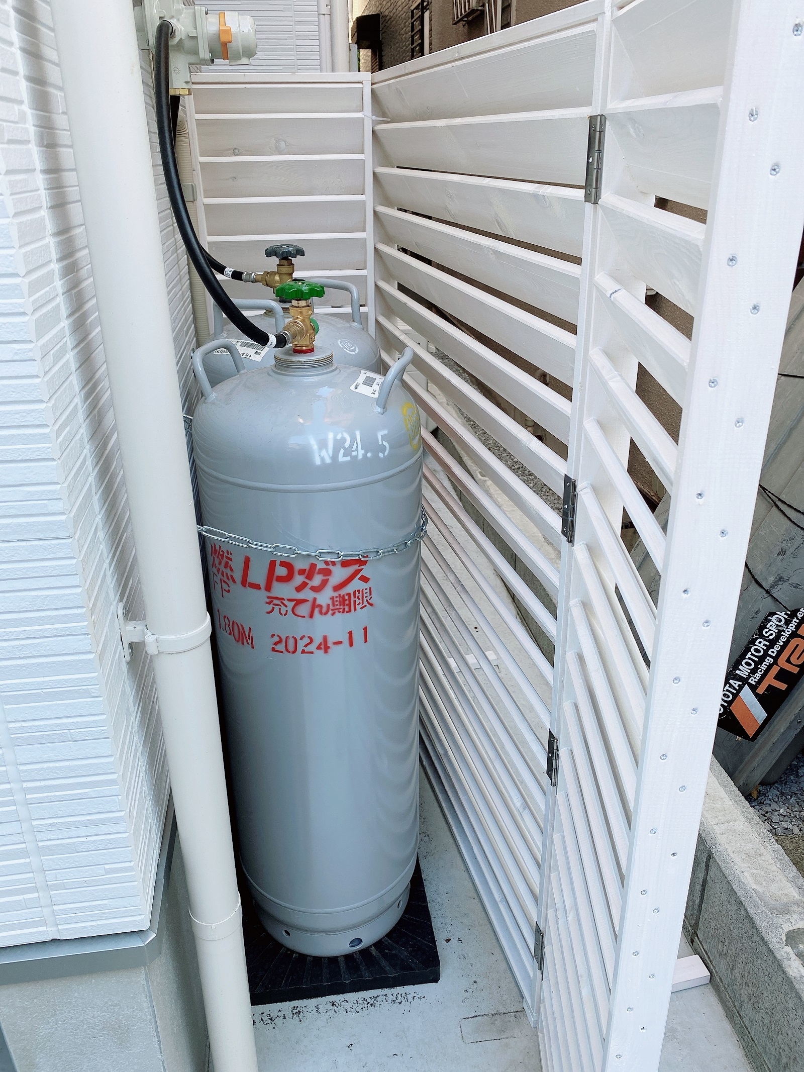 目隠しを作りました西川建設 鹿児島