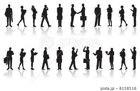 ベクトル シルエットは働くとツールを持っている人。のイラスト素材・ベクター Image 36645279