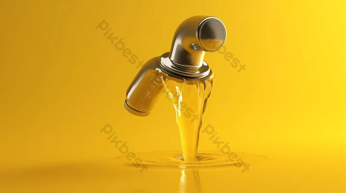 立水栓用蛇口 プレーンフォーセットフラワー ゴールドユニソン