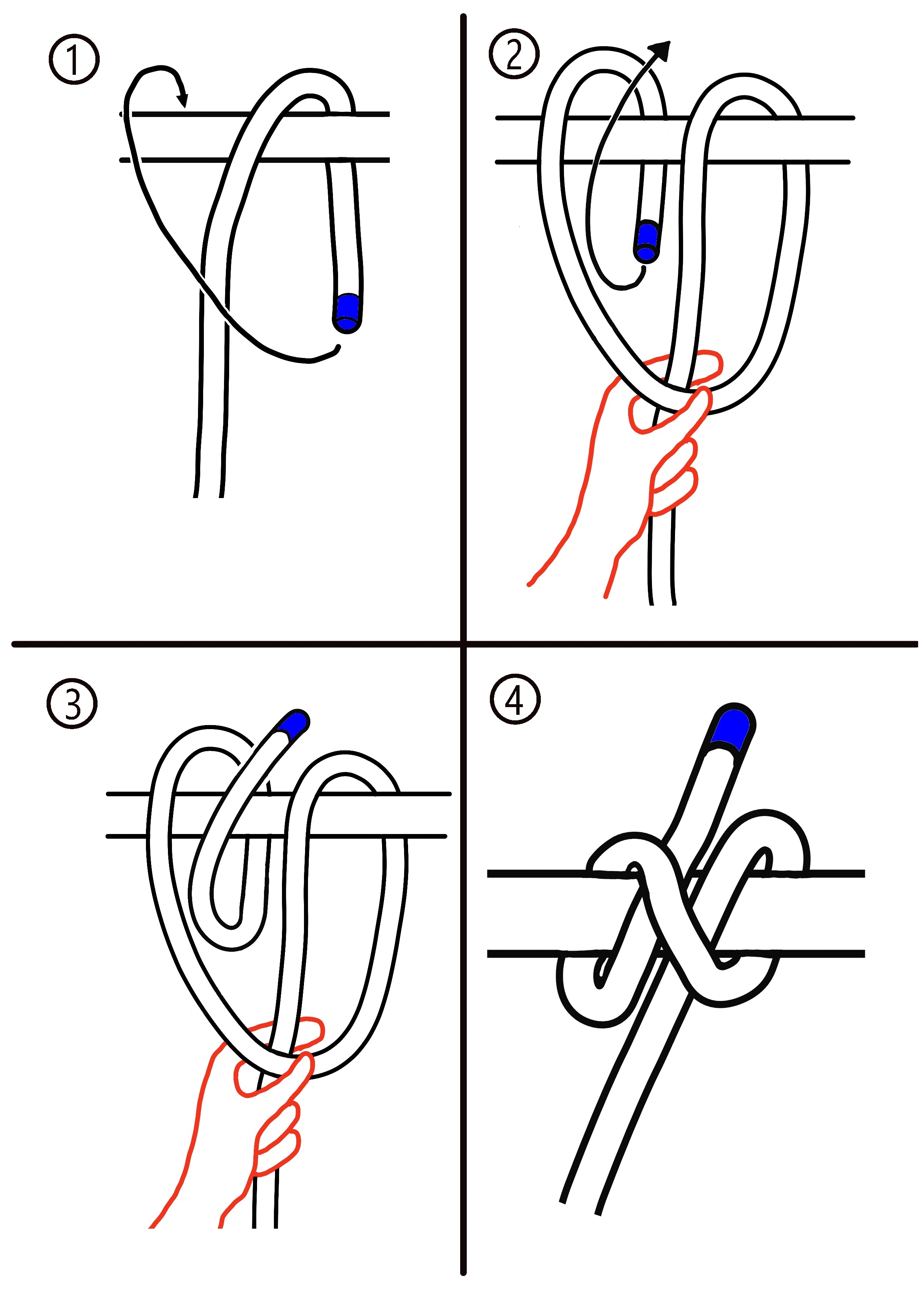 いぼ結び 紐・ロープの結び方となりのカインズさん
