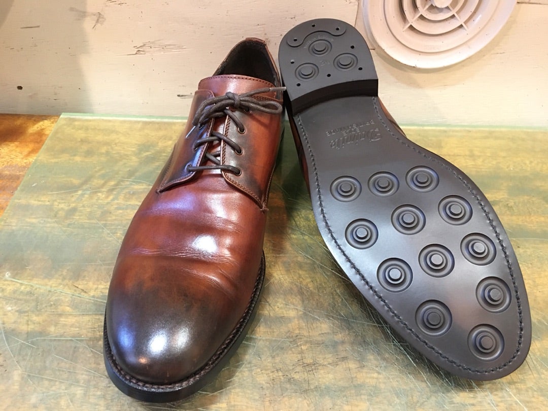 横浜・馬車道の靴修理店 A Presto Careのブログ 修繕事例 ヒール修理 オールソール TOD'S トッズ