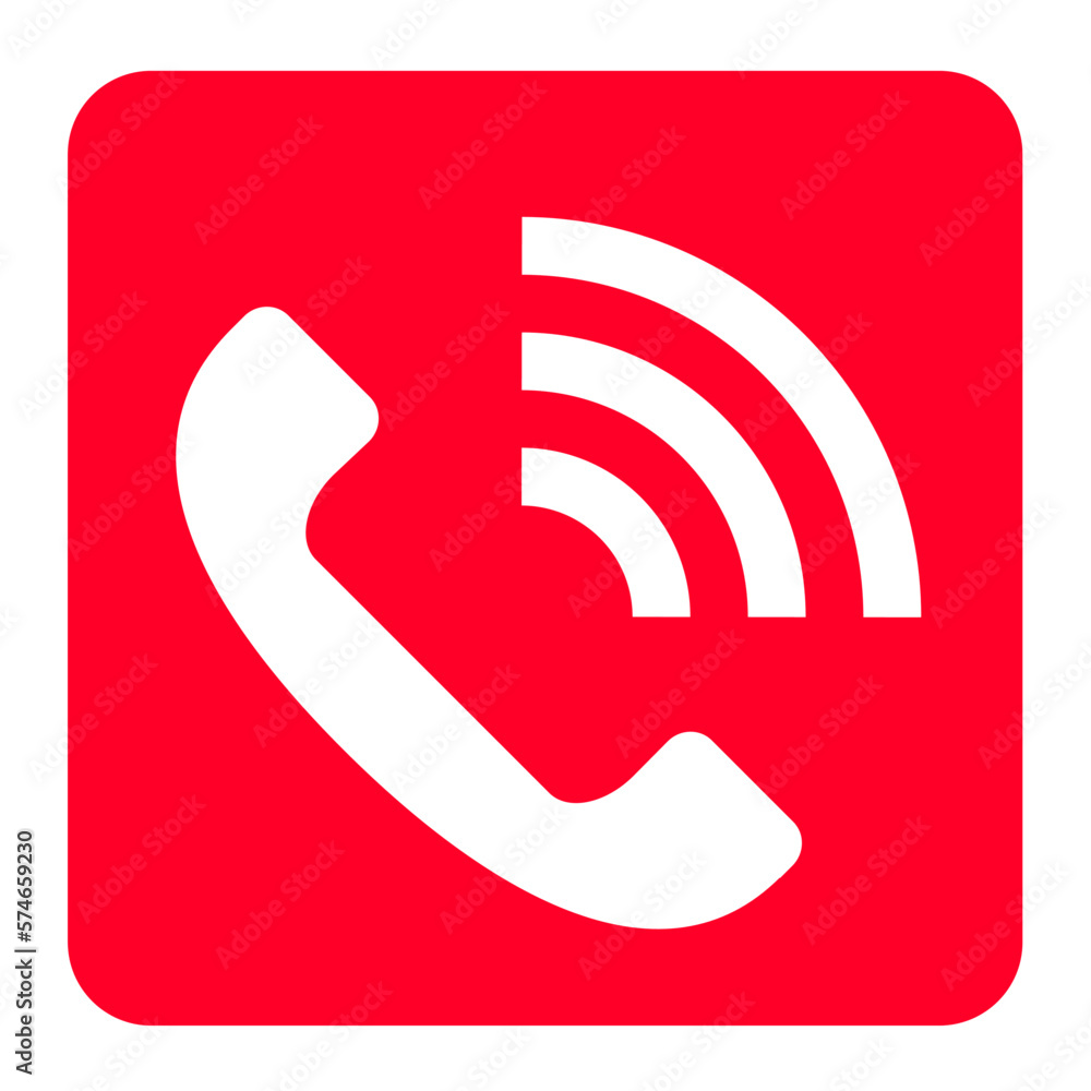 黒電話 - アイコンイラストフリー素材背景透明