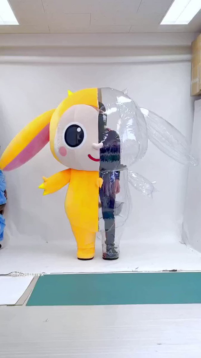 着ぐるみ若手女優中の人マスクオフ - YouTube