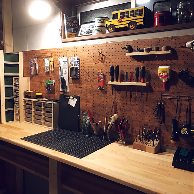 作業場のインテリア実例RoomClip ルームクリップ