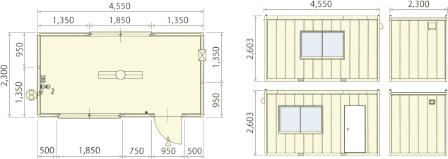 楽天市場 組立式ハウス コンテナハウス ユニットハウス おしゃれ プレハブ ハウス 工事用ハウス 仮設スーパーハウス 4サイズ 3.97畳 6畳 8畳10.8畳物置 タイニーハウス 休憩所 簡易ハウス プレハブ小屋 事務所 倉庫 物置 店舗 車屋インパクトレンチ付き : RedHat