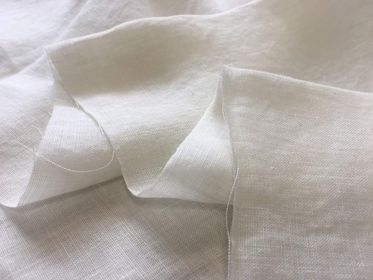 洗いをかけた リネンライトキャンバス 55番手麻 生地 無地- 生地、布地の通販│APUHOUSE FABRIC 公式サイト