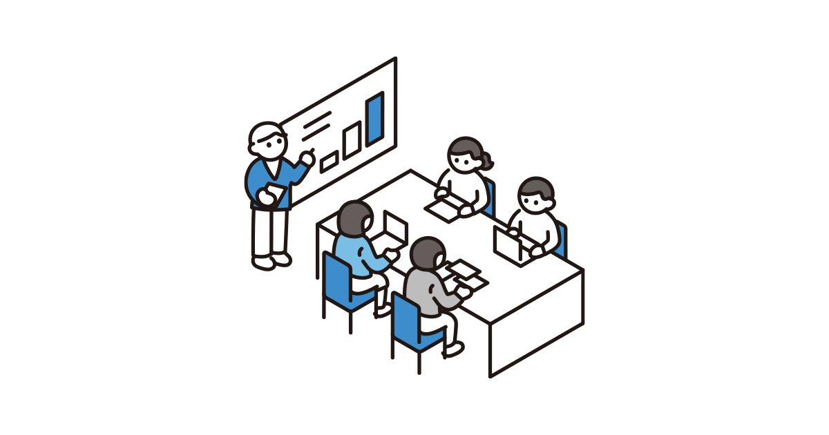 ビジネスマン 会議 ミーティング：イラスト無料