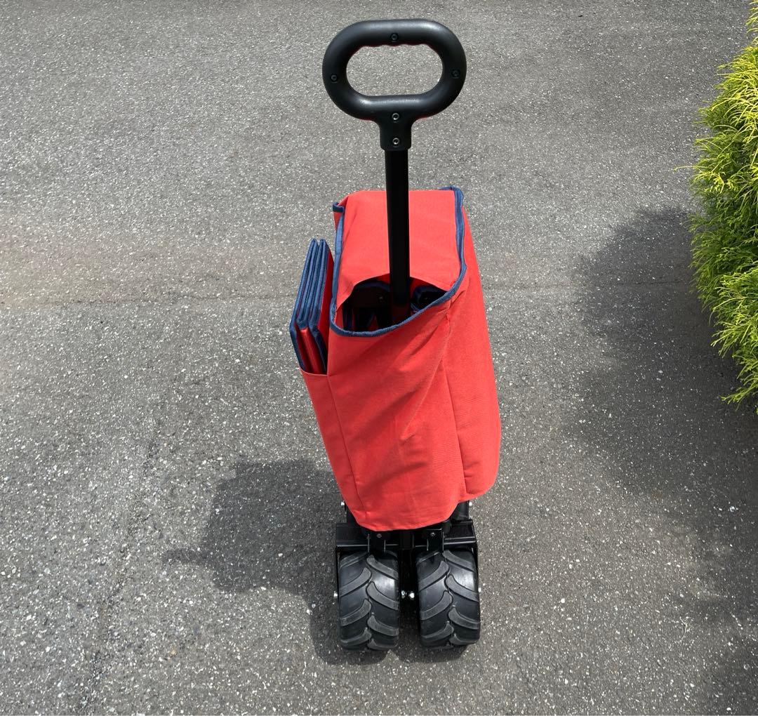 カインズ 大型キャリーワゴン レッド - メルカリ