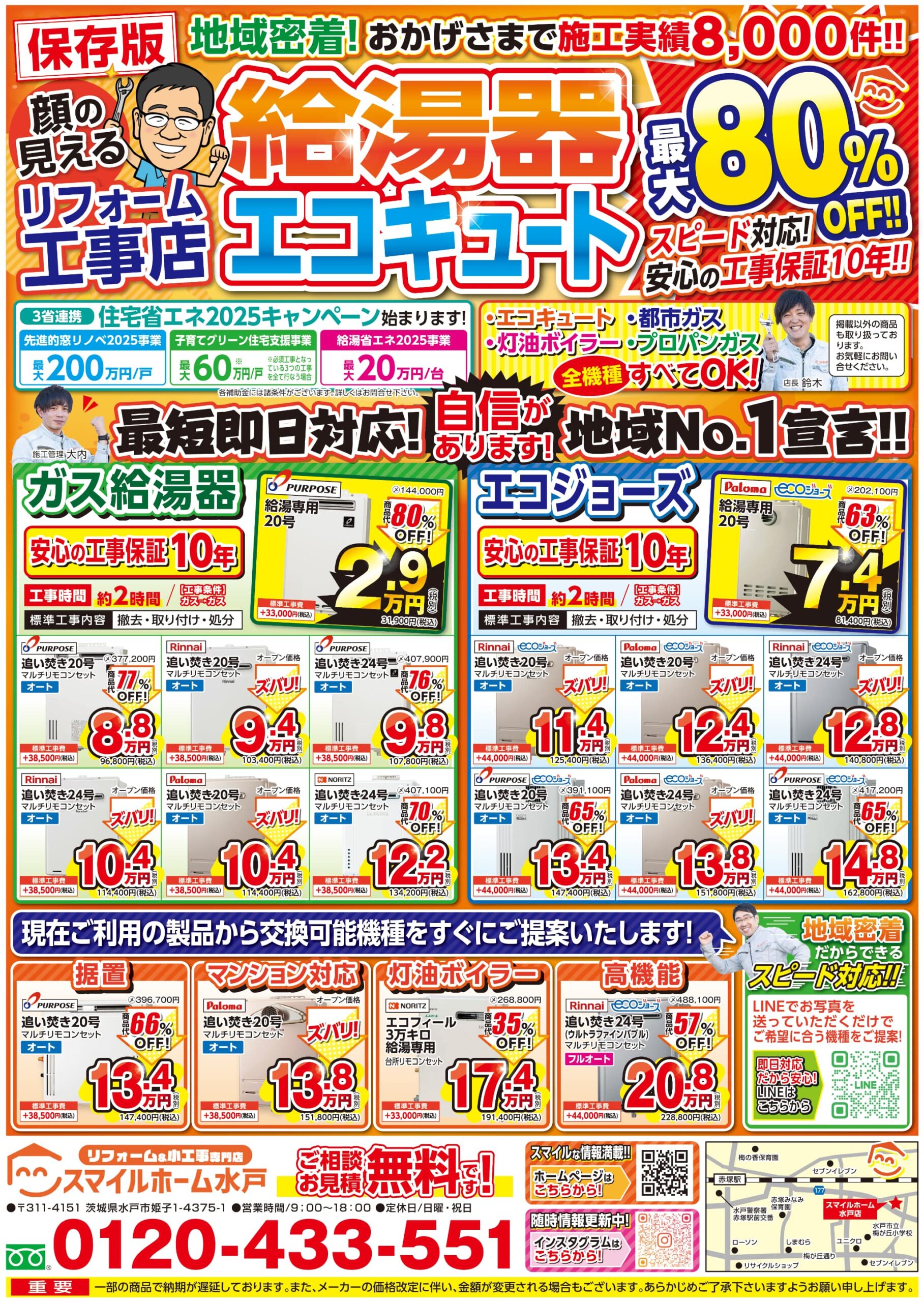 祝200!! 新潟県で「エコキュート買い替え補助金」の申請200件を達成！新潟のエコキュート交換工事専門店「チカラもち新潟店」