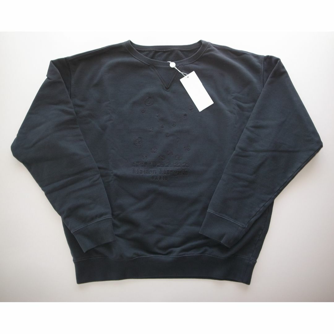 L 新品 メゾンマルジェラ ナンバリング ロゴ TEE カレンダーロゴ Tシャツ 女性 ホワイト Numeric logo ロゴ