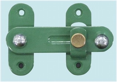 単管小屋のドア製作に便利な自動門艦錠 ウエスタンラッチ単管パイプのDIYや組み方の学習なら単管DIYランド