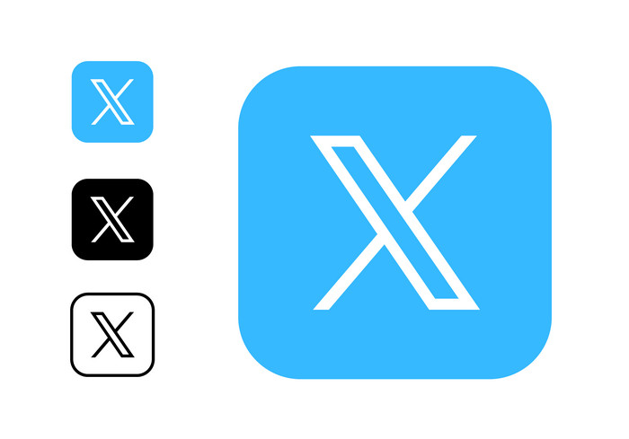 フリーイラストスマホの画面の中のTwitterバードパブリックドメインQ：著作権フリー画像素材集