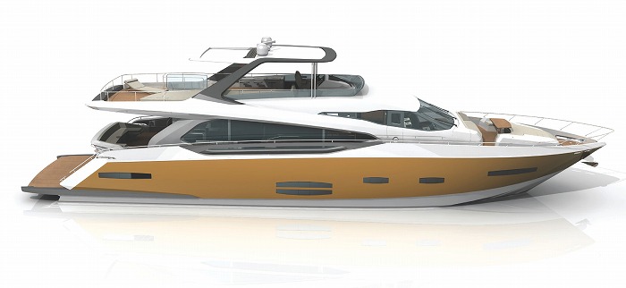 フェレッティ 53 最大級の豪華クルーザーの登場です 株式会社ポートサイド中古艇・中古ボート・中古船の検索サイト、ボートタイム