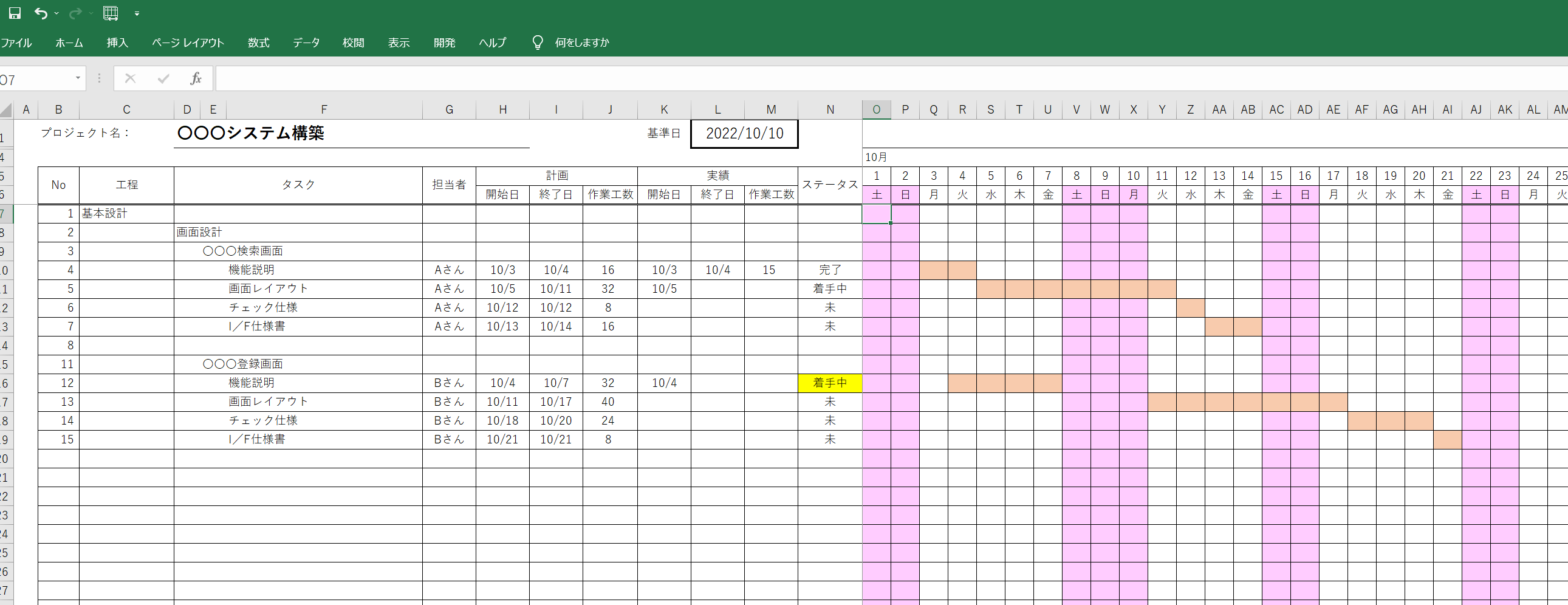 28種 すぐに使えるTODOリストのテンプレート集 Excel 無料・登録不要ビズ研