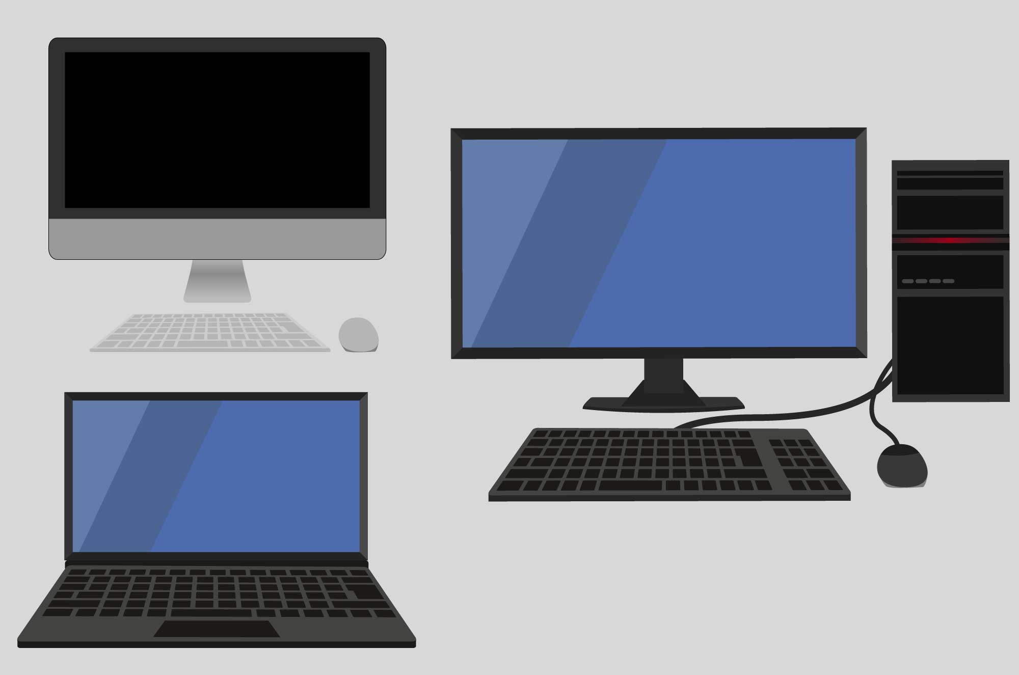 ノートパソコン 2の無料イラストフリーイラスト素材集 ジャパクリップ