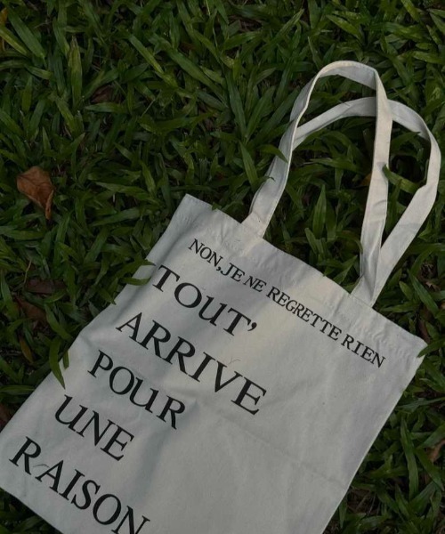 キャンバスバッグ レディース 英字ロゴ